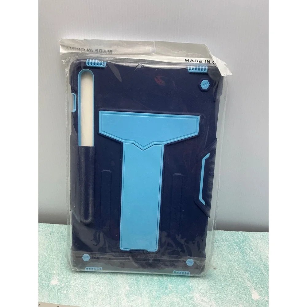 Samsung Galaxy Tab S9 Plus S9+ FE 2023 Rugged Kickstand Case Navy Blue Blue
